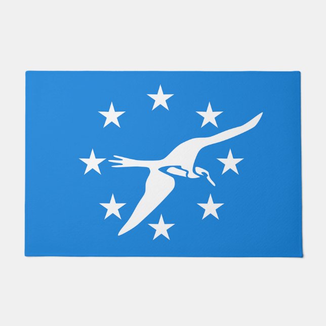 Deurmat met vlag van Corpus Christi City (Voorkant)