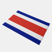 Deurmat met vlag van Costa Rica (Schuin)