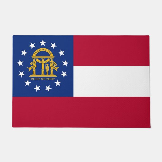 Deurmat met vlag van de staat Georgië, VS (Voorkant)
