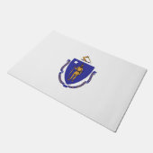 Deurmat met vlag van de staat Massachusetts, Veren (Schuin)