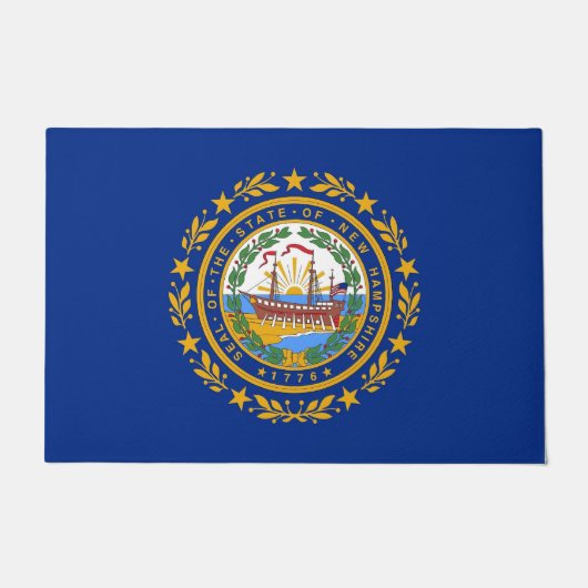 Deurmat met vlag van de staat New Hampshire, VS (Voorkant)