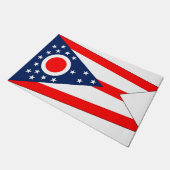 Deurmat met vlag van de staat Ohio, VS (Schuin)