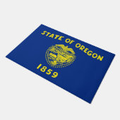 Deurmat met vlag van de staat Oregon, VS (Schuin)