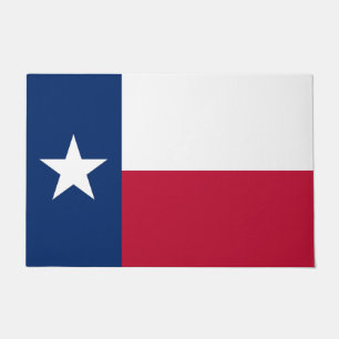 Deurmat met vlag van de staat Texas, VS
