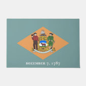 Deurmat met vlag van Delaware State, Verenigde Sta (Voorkant)