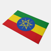 Deurmat met vlag van Ethiopië (Schuin)