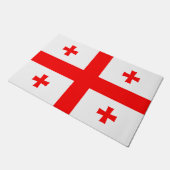 Deurmat met vlag van Georgië (Schuin)