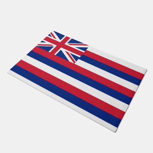 Deurmat met vlag van Hawaii State, USA (Schuin)