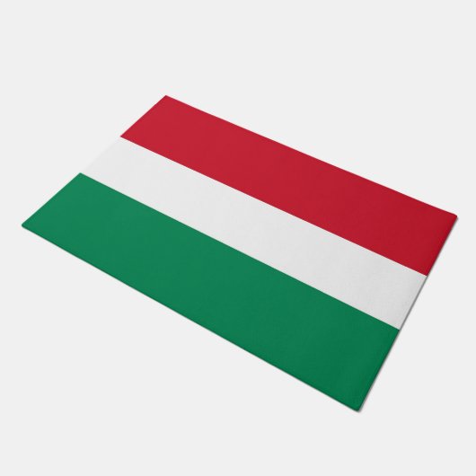 Deurmat met vlag van Hongarije (Schuin)
