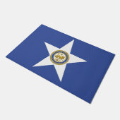 Deurmat met vlag van Houston City (Schuin)