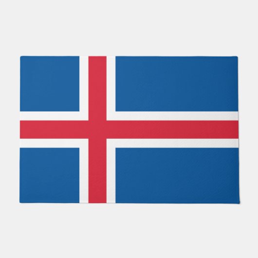 Deurmat met vlag van IJsland (Voorkant)