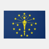 Deurmat met vlag van Indiana State, Verenigde Stat (Voorkant)