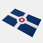 Deurmat met vlag van Indianapolis City (Schuin)