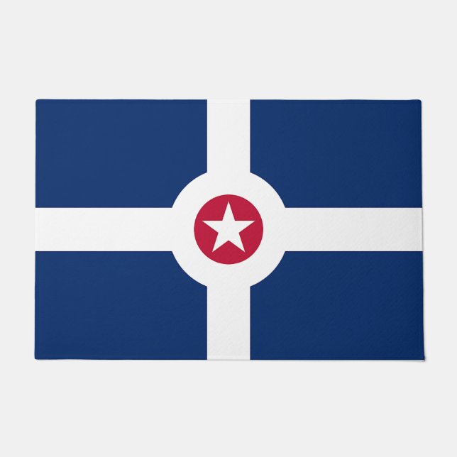 Deurmat met vlag van Indianapolis City (Voorkant)