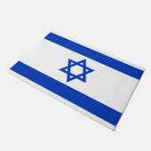 Deurmat met vlag van Israël (Schuin)