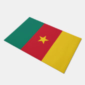 Deurmat met vlag van Kameroen (Schuin)