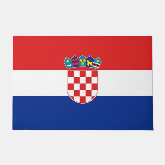 Deurmat met vlag van Kroatië (Voorkant)