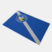 Deurmat met vlag van Las Vegas City (Schuin)