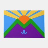 Deurmat met Vlag van Manitou Springs, Colorado (Voorkant)