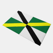 Deurmat met vlag van Monterey City (Schuin)