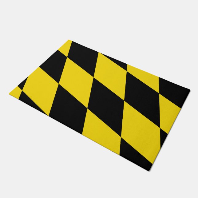 Deurmat met vlag van München (Schuin)