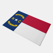 Deurmat met vlag van North Carolina State, Verenig (Schuin)