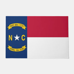 Deurmat met vlag van North Carolina State, Verenig