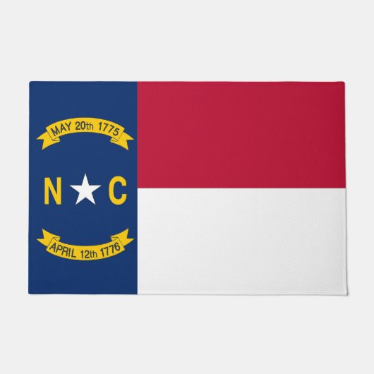 Deurmat met vlag van North Carolina State, Verenig (Voorkant)