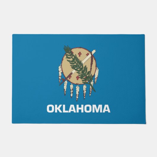 Deurmat met vlag van Oklahoma State, USA (Voorkant)