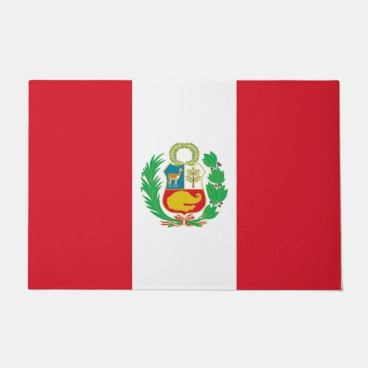 Deurmat met vlag van Peru (Voorkant)