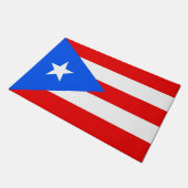 Deurmat met Vlag van Puerto Rico, Verenigde Staten (Schuin)