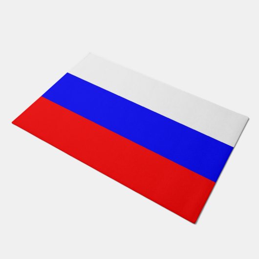 Deurmat met vlag van Rusland (Schuin)