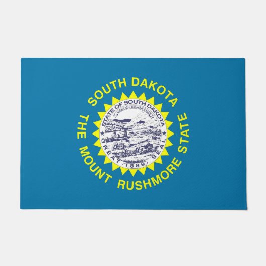 Deurmat met vlag van South Dakota State, Verenigde (Voorkant)