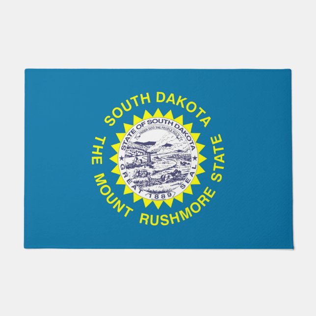 Deurmat met vlag van South Dakota State, Verenigde (Voorkant)