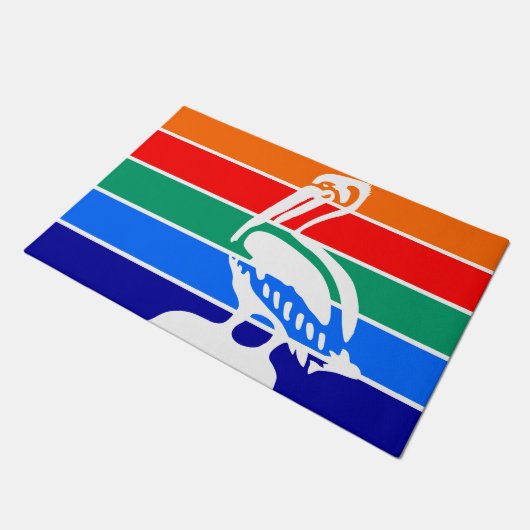 Deurmat met vlag van St. Petersburg (Schuin)