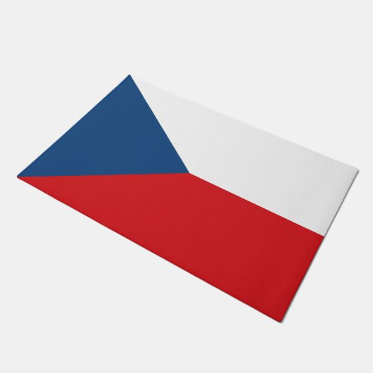 Deurmat met vlag van Tsjechië (Schuin)