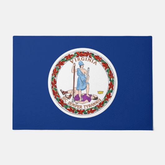 Deurmat met Vlag van Virginia State, USA (Voorkant)