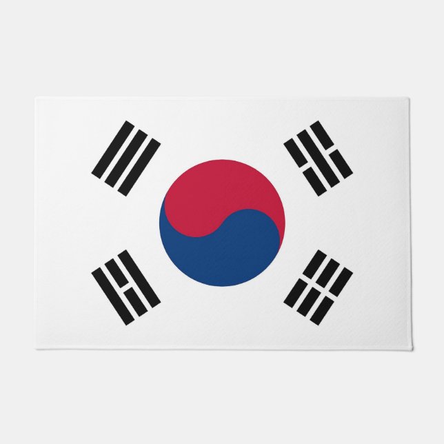 Deurmat met vlag van Zuid-Korea (Voorkant)