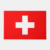 Deurmat met vlag van Zwitserland (Voorkant)