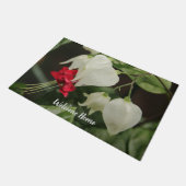  deurmat ontwerp Rood & wit Bloem (Schuin)