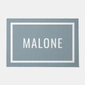 Deurmat van de speciale gezagsnaam Dusty Blue (Voorkant)