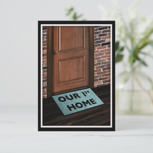 deurmat voor ons eerste huis (Staand voorkant)