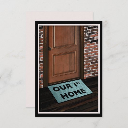 deurmat voor ons eerste huis (Voorkant / Achterkant)