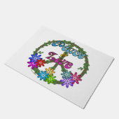 Deurmat - Vrede en liefde (Schuin)