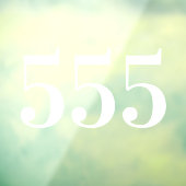 Deurnummer Raamsticker (Vel 3)