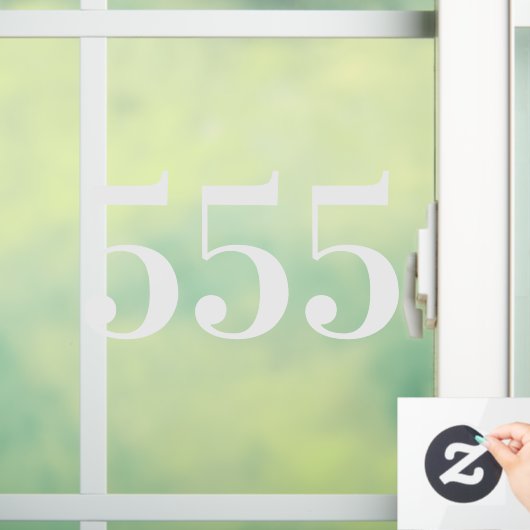 Deurnummer Raamsticker (Huis)