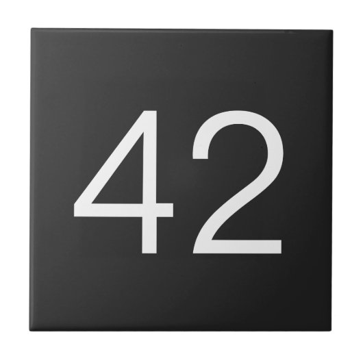 Deurnummer Tegeltje (Voorkant)