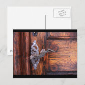  deuropenhandvat, oud hout — Estate Briefkaart (Voorkant / Achterkant)