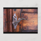  deuropenhandvat, oud hout — Estate Briefkaart (Voorkant)