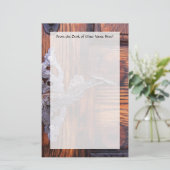  deuropenhandvat, oud hout — Estate Briefpapier (Staand voorkant)